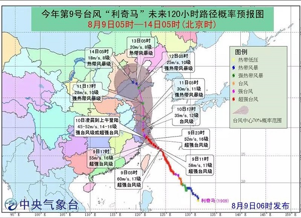 紧急!超强台风"利奇马"+大暴雨登陆,请